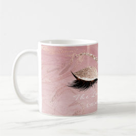 Lash Extension Makeup Studio Rosa Molten Glitter Kaffemugg