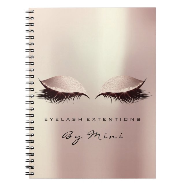 Lash Extension Öga Makeup Artist Ro  Anteckningsbok (Framsidan)