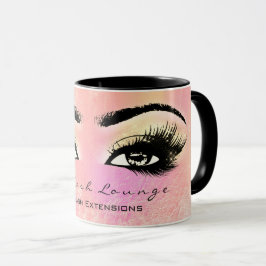 Lash Extension Öga Makeup Artist Studio Peach Ro Mugg