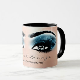 Lash Extension Öga Makeup Studio Blue Black Ro Mugg
