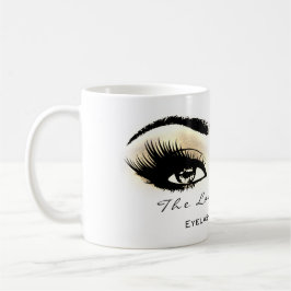 Lash Extension Öga Makeup Studio Champaigne Kaffemugg