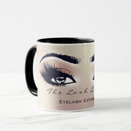 Lash Extension Öga Makeup Studio Peach BlushPink Mugg