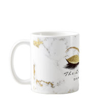 Lash Extension Studio Namn Makeup Marble Guld