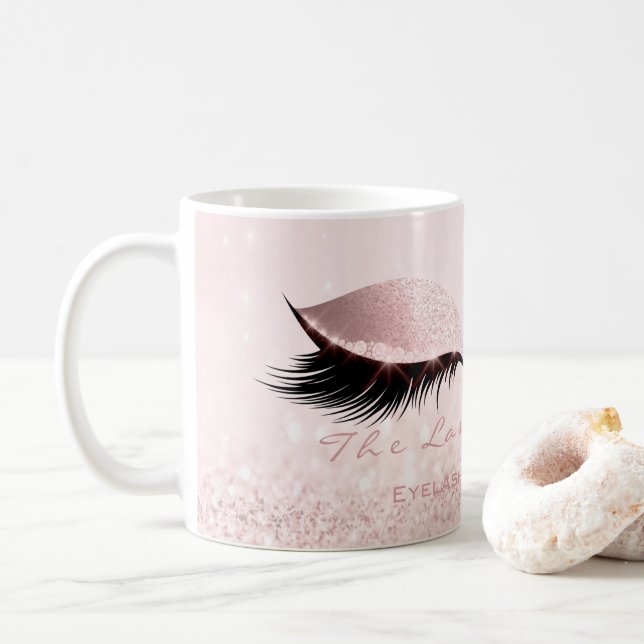 Lash Extension Studio Ro Rosa Makeup Girly Kaffemugg (Med munk)