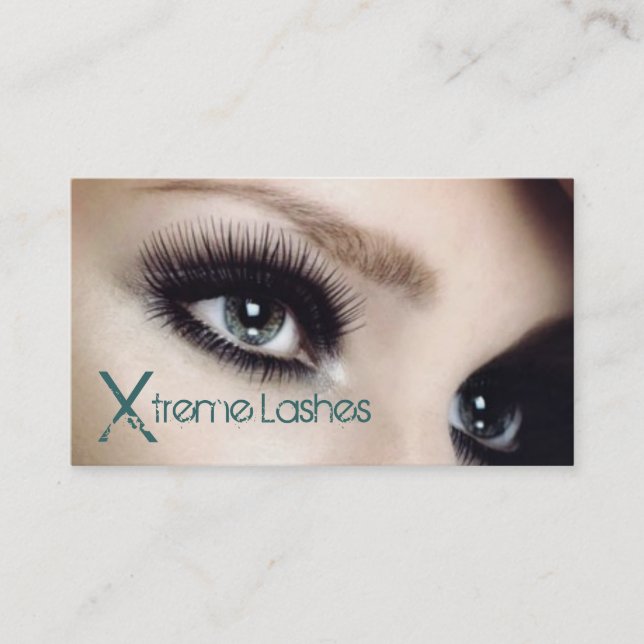 Lash Extensions, Affärskortet Lash Salon Visitkort (Framsida)