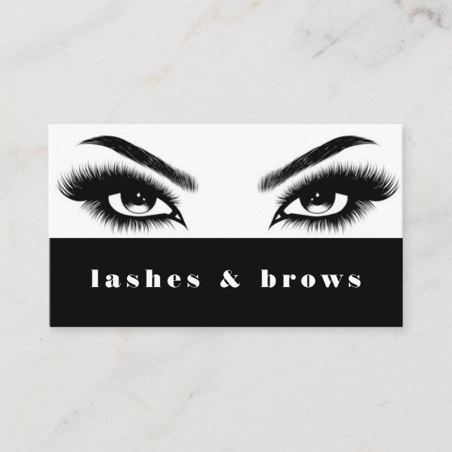 Lash Extensions Brows & Lash Salon Visitkort (Framsida)