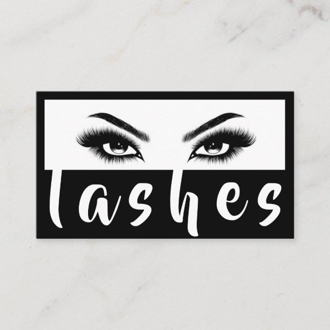 Lash Extensions Brows & Lash Salon Visitkort (Framsida)
