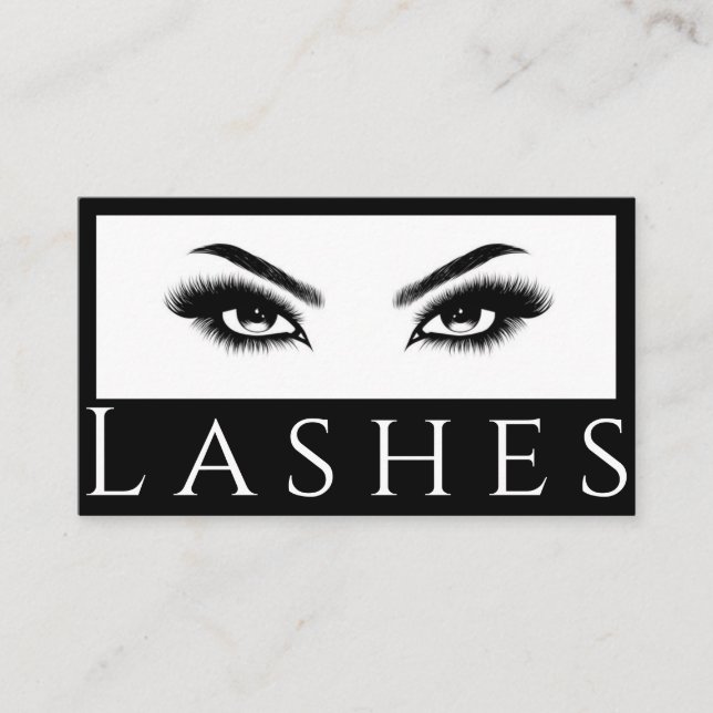 Lash Extensions Brows & Lash Salon Visitkort (Framsida)
