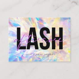 Lash Extensions Efterhandsinstruktioner Möte Visitkort