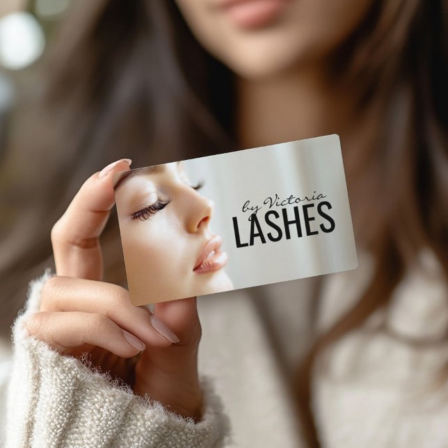 Lash Extensions Eyelash-profilbild för kvinna Visitkort (Perfect for business)
