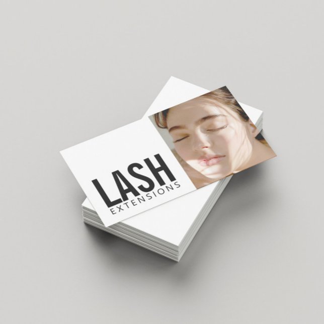 Lash Extensions Eyelash-profilbild för kvinna Visitkort (Perfect for business)