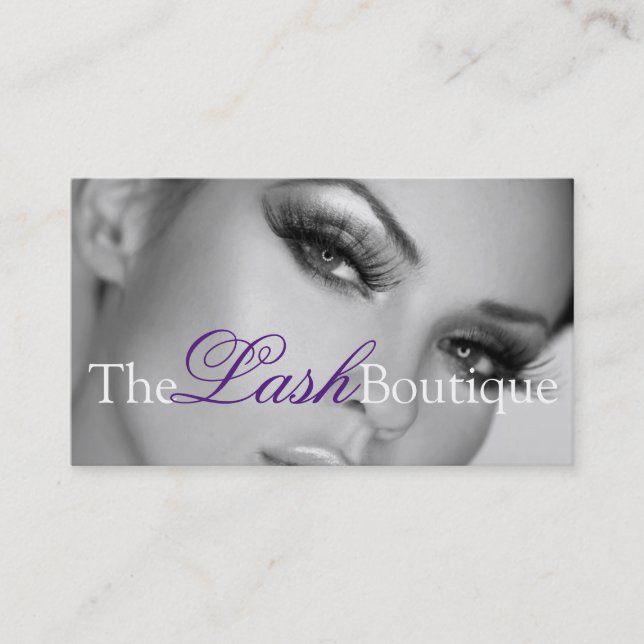 Lash Extensions Lash Beauty Cosmetology Salon Visitkort (Framsida)