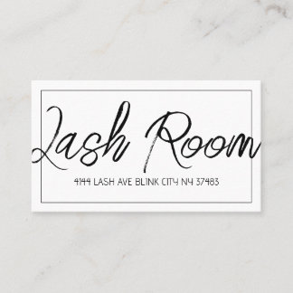 Lash Extensions Modern Clean Affärskort Visitkort