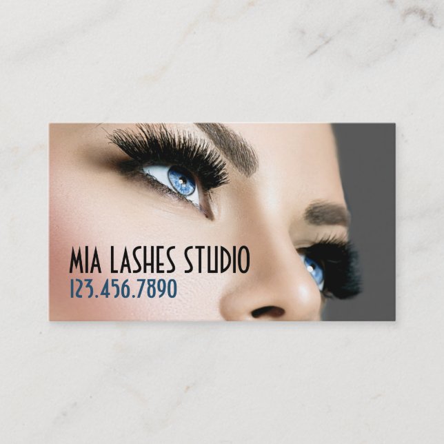 Lash Extensions Salon Beauty Spa Visitkort (Framsida)