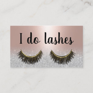 Lash Extensions Salon Loyalty för Ro Guld Lojalitetskort