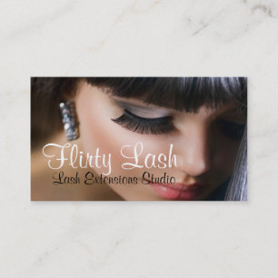 Lash Extensions Studio Card Makeup Salon Beauty Visitkort