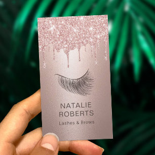 Lash Eyelash Makeup Artist Ro Guld Drives Visitkort
