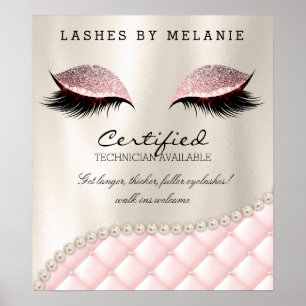Lash Eyelash Makeup Poster Söt Ögon