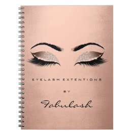 Lash Glitter Öga Makeup Ro Guld Namn Anteckningsbok