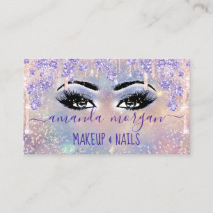 Lash Hairdresser Makeup Ro Smoky Holograph Visitkort