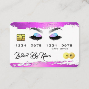 Lash Kredit Card Stil-Affärskort Visitkort