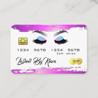Lash Kredit Card Stil-Affärskort Visitkort