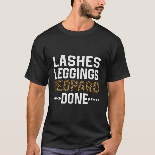 Lash Leggings Leopard klar för jul T Shirt (Framsida)