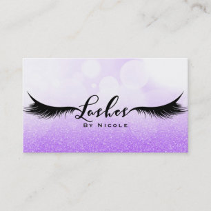 Lash Lila Gnistra Glamor Eyelash Makeup Visitkort