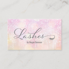 Lash Logotyp Rosa Sunset Bokeh Gnistra Visitkort