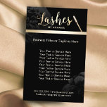 Lash Makeup Artist Black Blommigt Salon Flygblad<br><div class="desc">Bläckmakeup Artist Black Blommigt Beauty Salon Brochures</div>