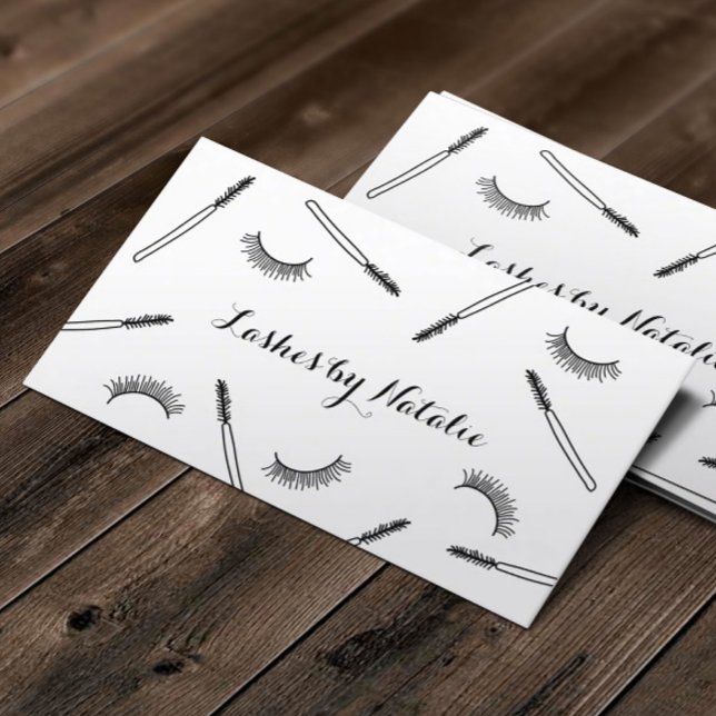 Lash Makeup Artist Cute Eyelash Salon Visitkort (Skapare uppladdad)