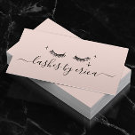 Lash Makeup Artist Cute Teckning  Rosa Visitkort<br><div class="desc">Lash Makeup Artist Cute Teckning  Rosa Eyelash-Affärskort.</div>