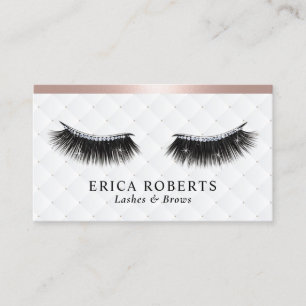 Lash Makeup Artist Glam Eyelash Salon Luxury Visitkort