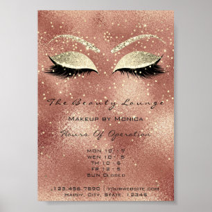 Lash Makeup Artist Glitter Beauty Salon Skin Lux Poster