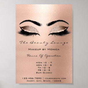Lash Makeup Artist Glitter Beauty  Waxing Poster