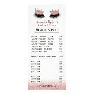 Lash Makeup Artist Krona Eyelash Pris Lists Reklamkort