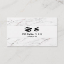 Lash Makeup Artist Luxe White Marble