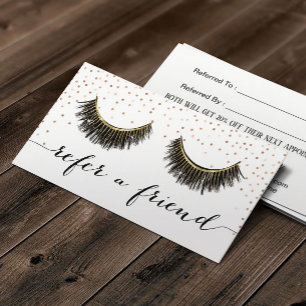 Lash Makeup Artist Ro Guld Confetti Referral