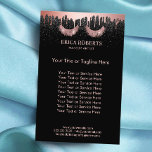 Lash Makeup Artist Ro Guld-droppsalon Flygblad<br><div class="desc">Beauty Salon Brochures,  konstnären Ro Guld.</div>