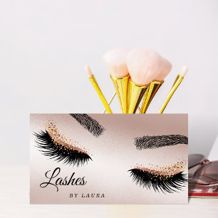 Lash Makeup Artist Ro Guld Mascara Brows Visitkort