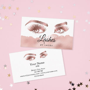 Lash Makeup Artist Ro Guld Mascara Brows Visitkort