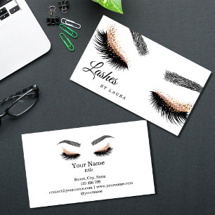 Lash Makeup Artist Ro Guld Mascara Brows Visitkort