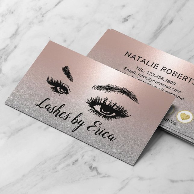Lash Makeup Artist  Ro Guld Salon Loyalty Lojalitetskort (Skapare uppladdad)