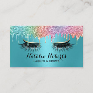 Lash Makeup Artist Unicorn Drives Turcos Salon Visitkort