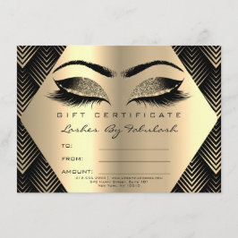 Lash Makeup Guld Black Sepia Certificate Gift