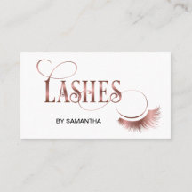 Lash Modern Ro Guld Typography Makeup Artist