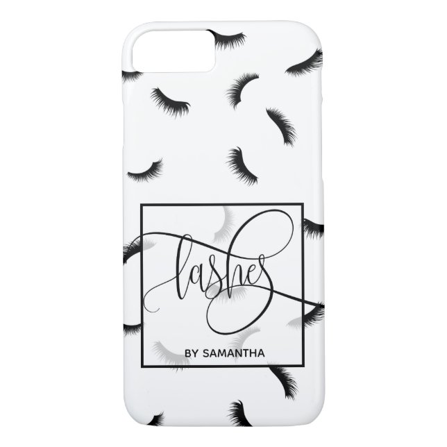 Lash Mönster Lash Eyelash Lash Artist Case-Mate iPhone Skal (Baksida)