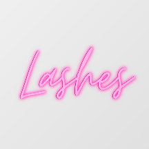 Lash neon Sign stil cling