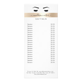 Lash Öga Brow Flyer Reklamkort