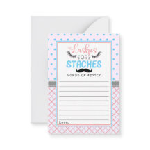 "Lash or Stache" Modern Gender i Party